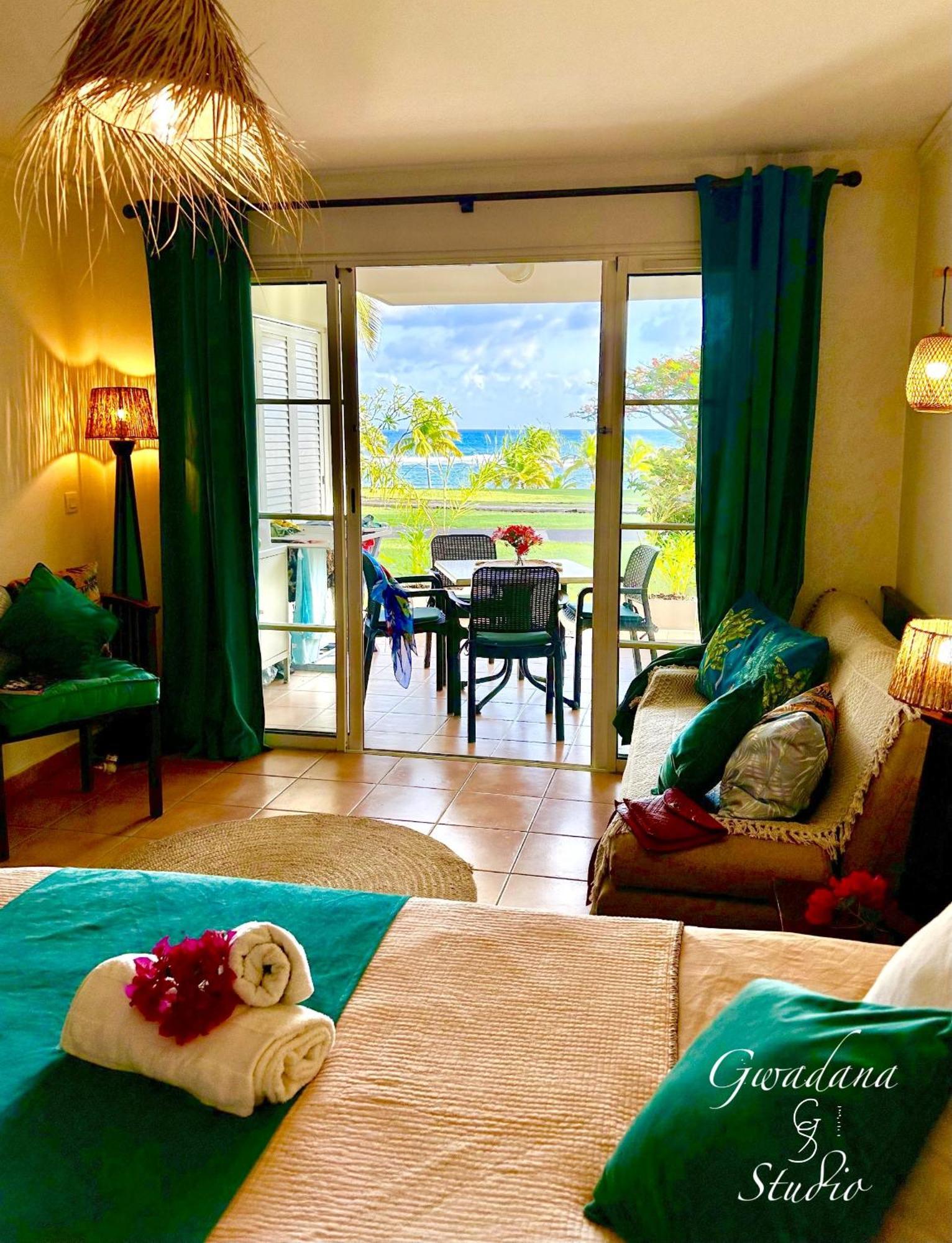 Acces Direct Plage, Vue Mer D'Exception, Les Gwada Studios, Village Vacances Sainte-Anne  Kültér fotó